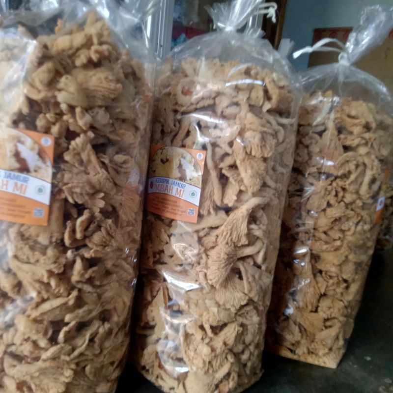 

Keripik Jamur gurih renyah empuk