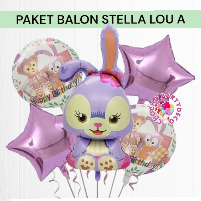 Paket Balon STELLA LOU / Dekorasi Ulang Tahun Balon Stella Lou