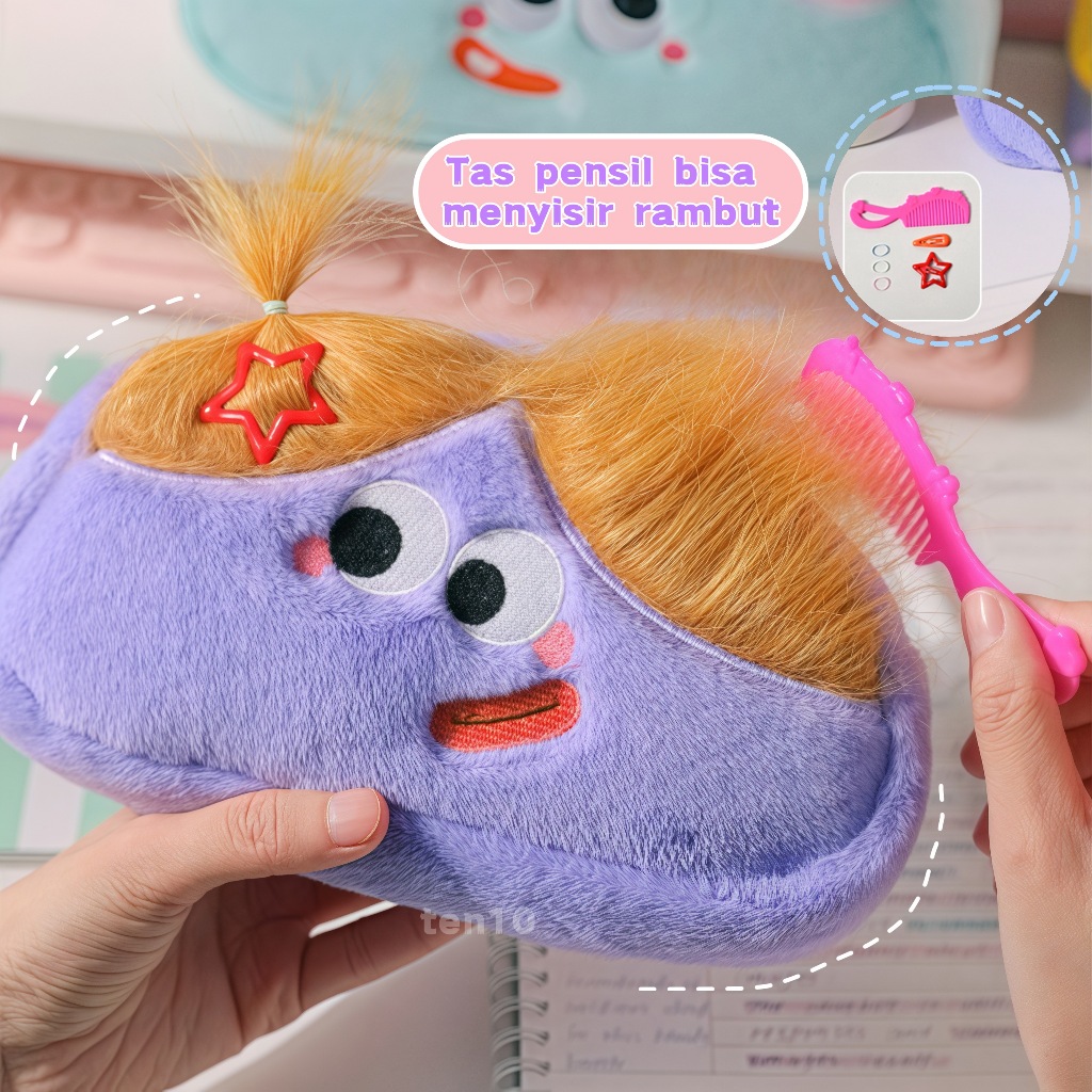 

[new✅ ]Tempat pensil kotak Anak perempuan Lucu Tas Pensil Baru Tas Pensil Pelajar Cases Large Capacity Pen Bag Student Stationery Organizer School Supplies Rambut DIY Berikan Gadget