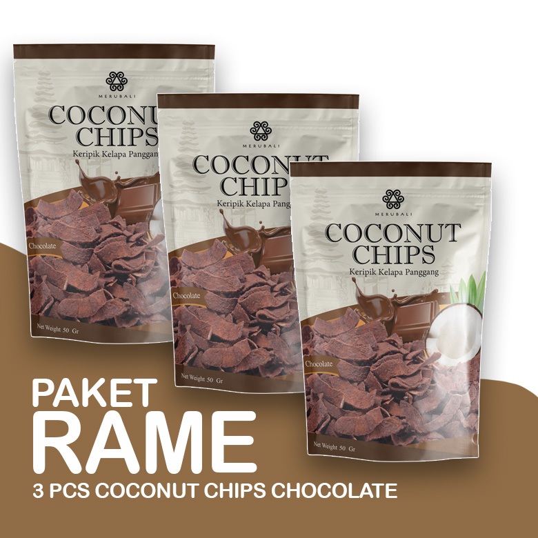 

PAKET RAME - 3 Bks Coconut Chips Varian Chocolate