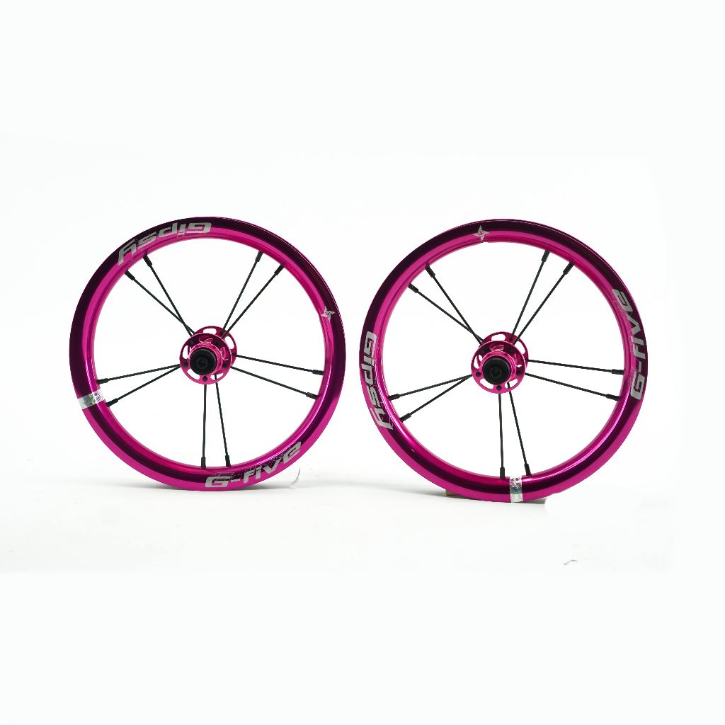 Wheel Set GIPSY G-Five 12 Inch Old 84MM - Wheel Set for Kids Balance Bike Pushbike - Rose. 37097