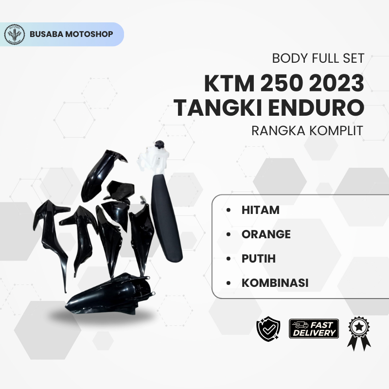 BODY FULL SET KTM 250 2023 TANGKI ENDURO RANGKA KOMPLIT