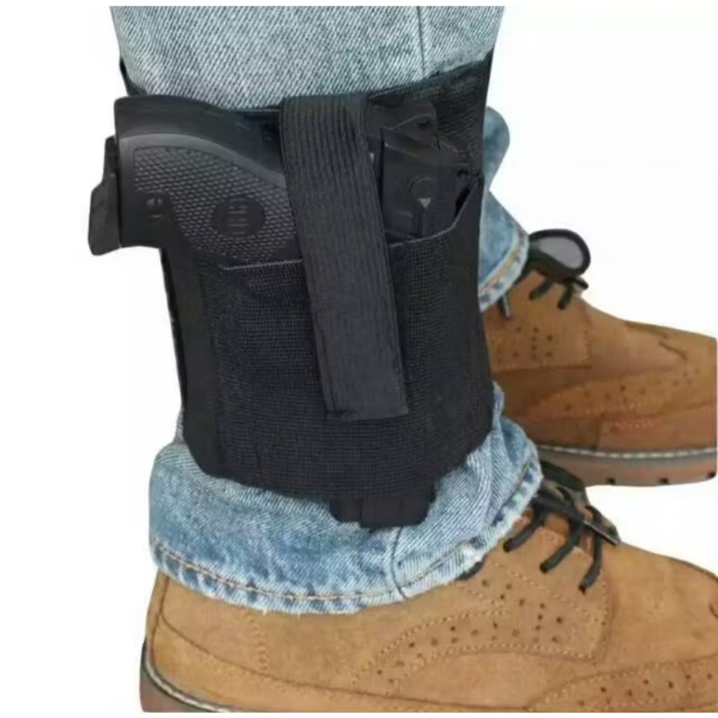 Ankle Holster for Concealed Carry Fits Ruger LC9 LCP Glock 42 43 36 26 S&W Similar Size Handguns