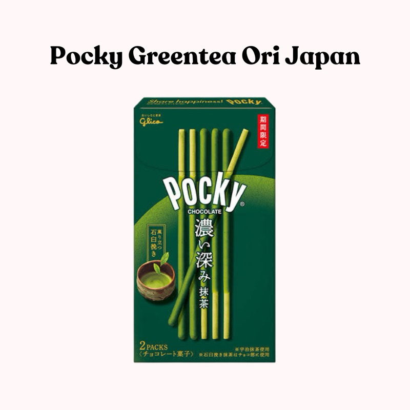 

Pocky Greentea Ori Japan Chocolate - Snack Biskuit Enak - Snack Jepang Viral