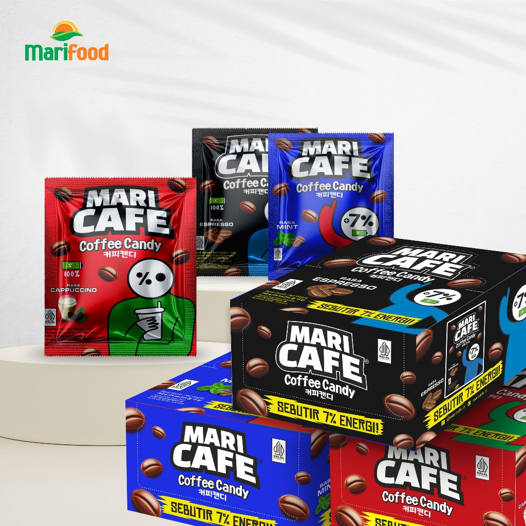 

MariCafe MT Box Kemasan 1 Karton isi 6 Box - Permen Kopi Dengan 3 Rasa Kemasan MT Box