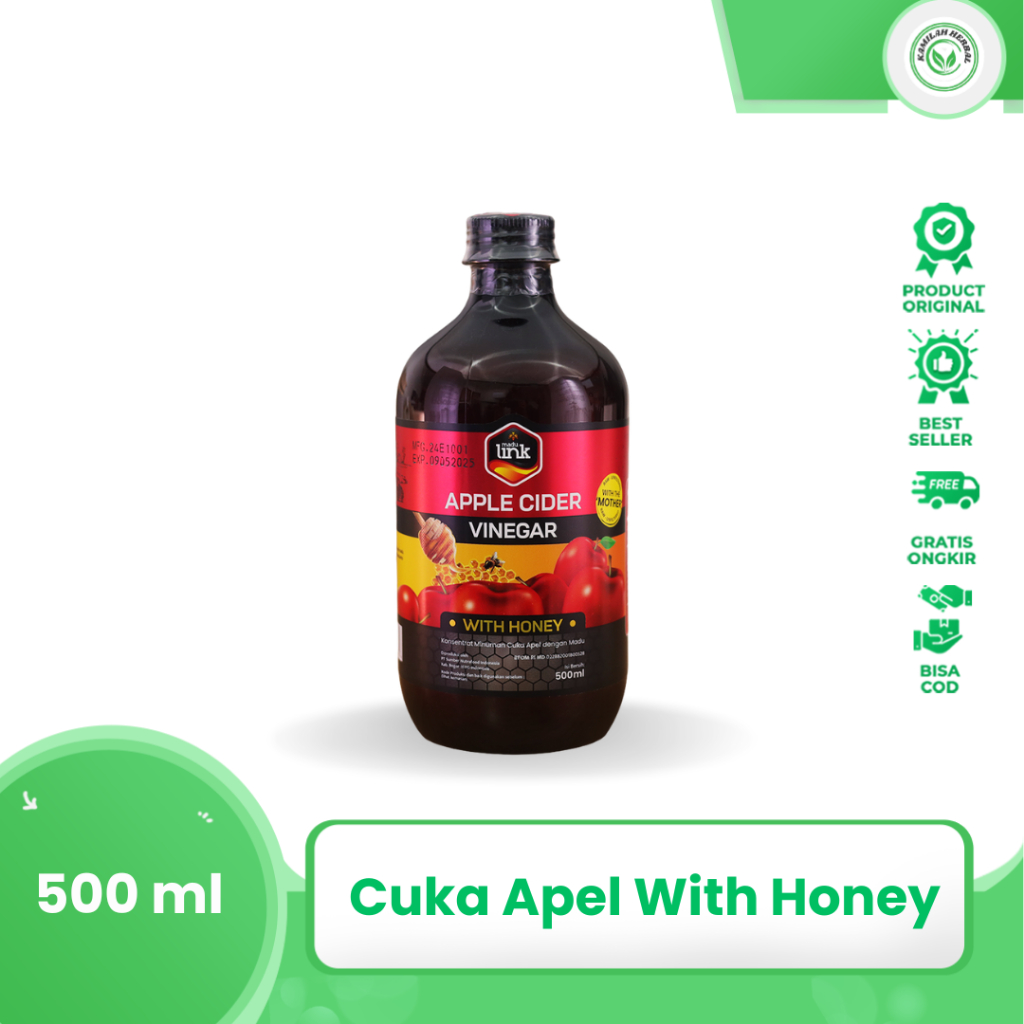 

LINK Cuka Apel 500ml Organik Premium mengatasi asam lambung kolesterol Asam Urat menurunkan berat badan