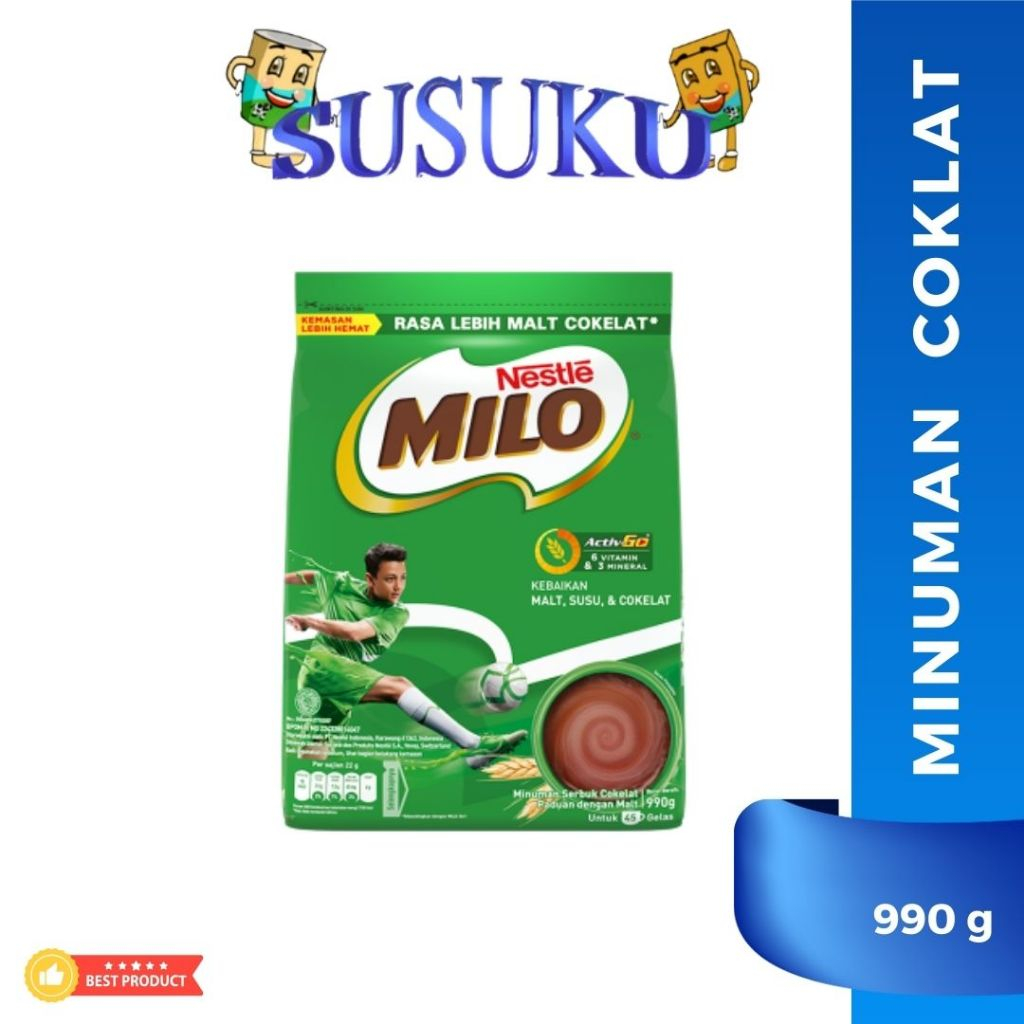 

Milo actigen 990 gr lebih malt cokelatnya