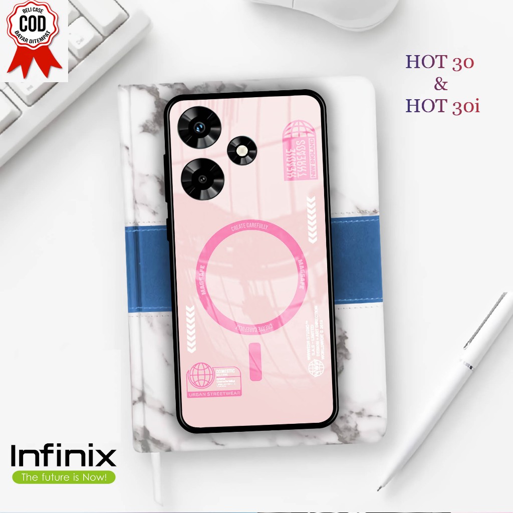 Softcase Kaca INFINIX HOT 30 & 30i  - Case Handphone INFINIX HOT 30 & 30i [T124]