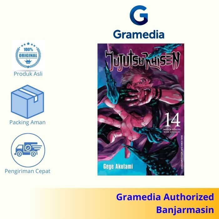 Gramedia Banjarmasin - Jujutsu Kaisen 14
