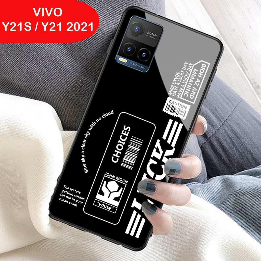 Softcase Glass Kaca | Case Kaca | Casing Kaca |  VIVO Y21 Y21s 2021 [ S116 ].