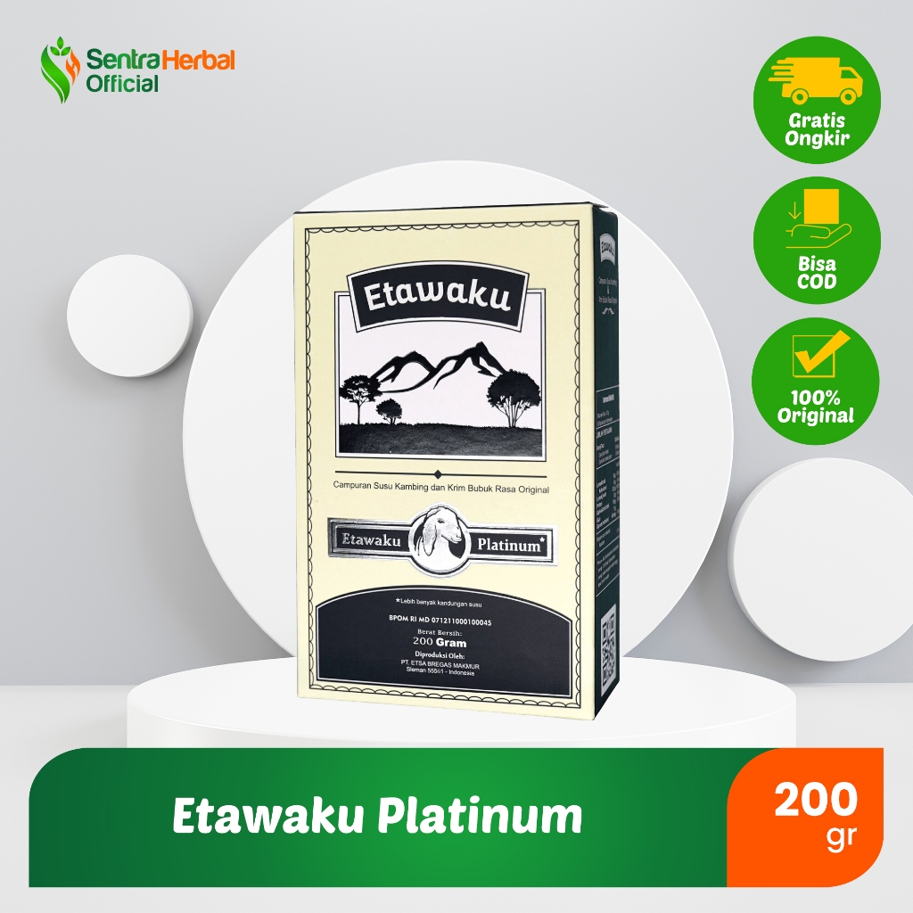 

Etawaku - Susu Kambing Bubuk Etawa Etawaku Platinum 1 Box isi 200 gram