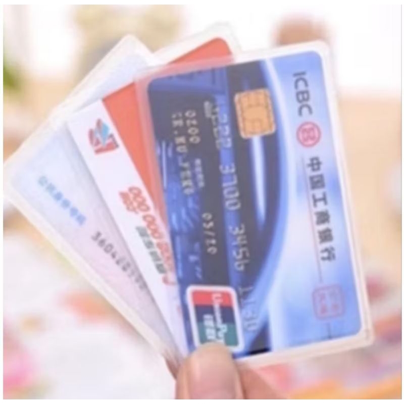 

plastik pelindung KTP ATM kartu kredit SIM cover kartu nama