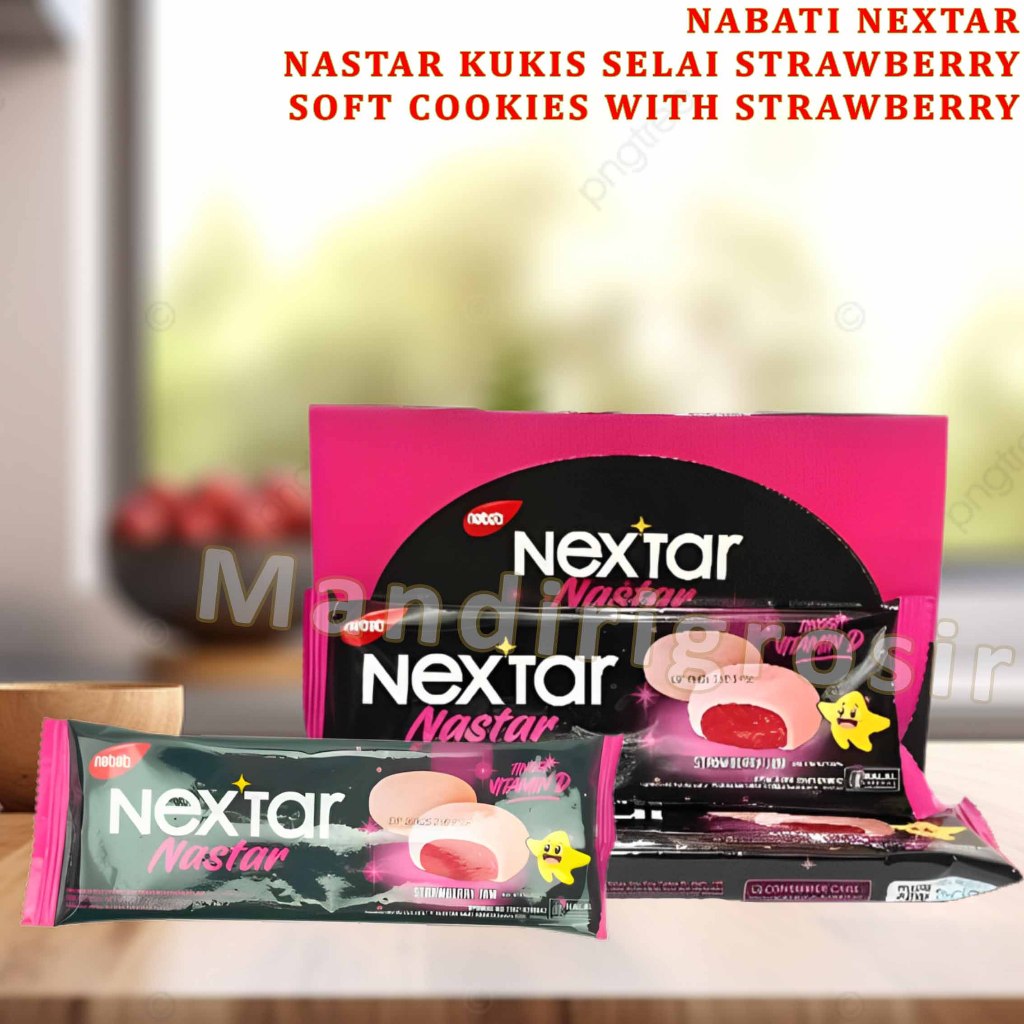 

Nastar Kukis Selai Strawberry * Nabati Nextar * Soft Cookies With Strawberry * 27gr