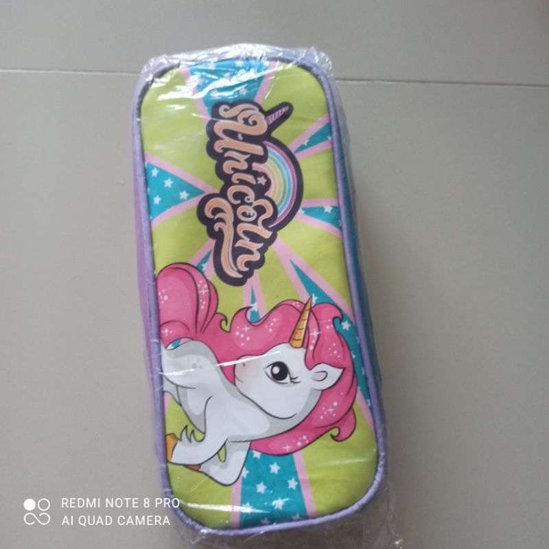 

kotak pensil anak perempuan multifungsi motif unicorn/BARU