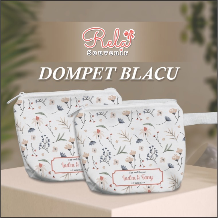 DOMPET BLACU / dompet souvenir pernikahan / souvenir pernikahan custom