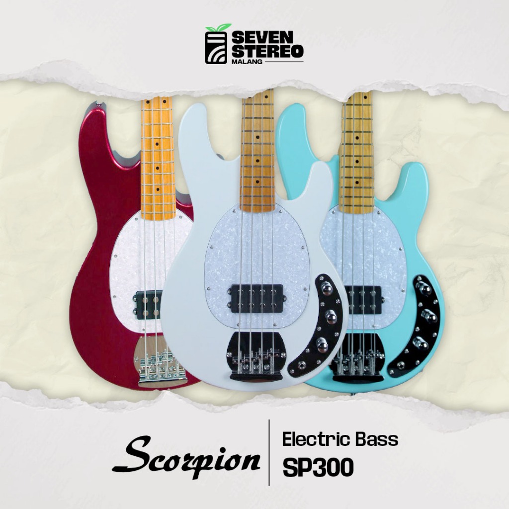Scorpion SP300 SP 300 Electric Bass - Bass Elektrik Listrik Precision Model 4 Senar