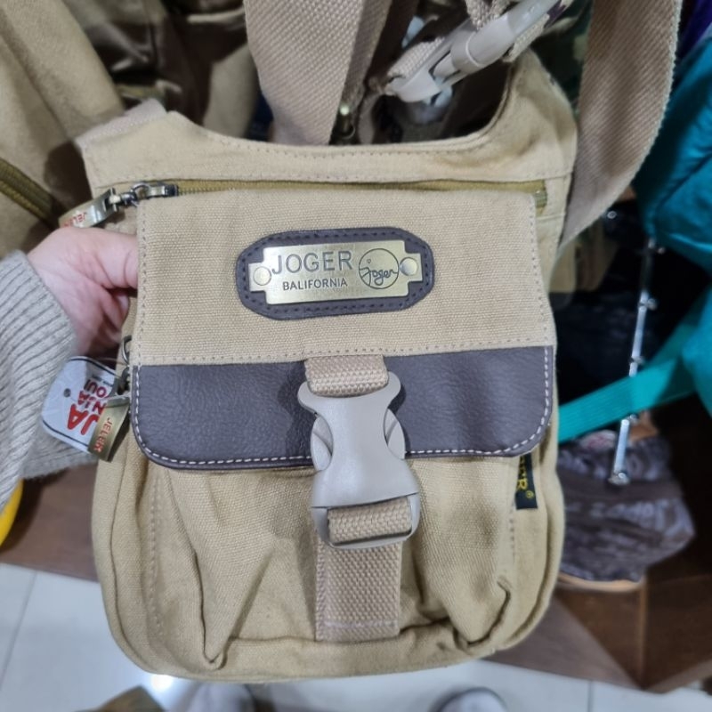 TAS SELEMPANG KECIL JOGER. TAS SELEMPANG CANVAS. OLEH OLEH BALI