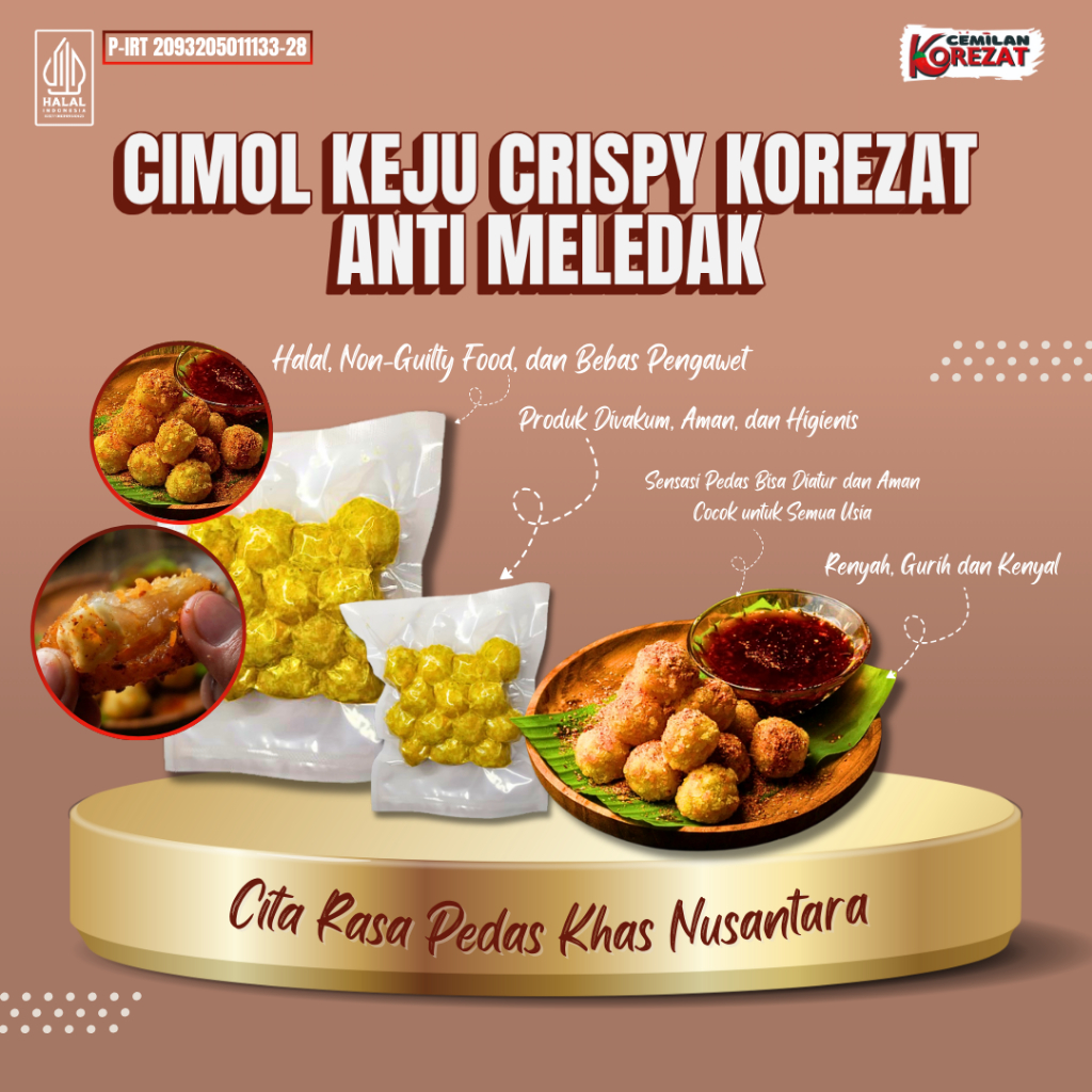 

Cimol Keju Crispy Korezat [Halal Anti Meledak] | Siap Goreng - Renyah & Gurih