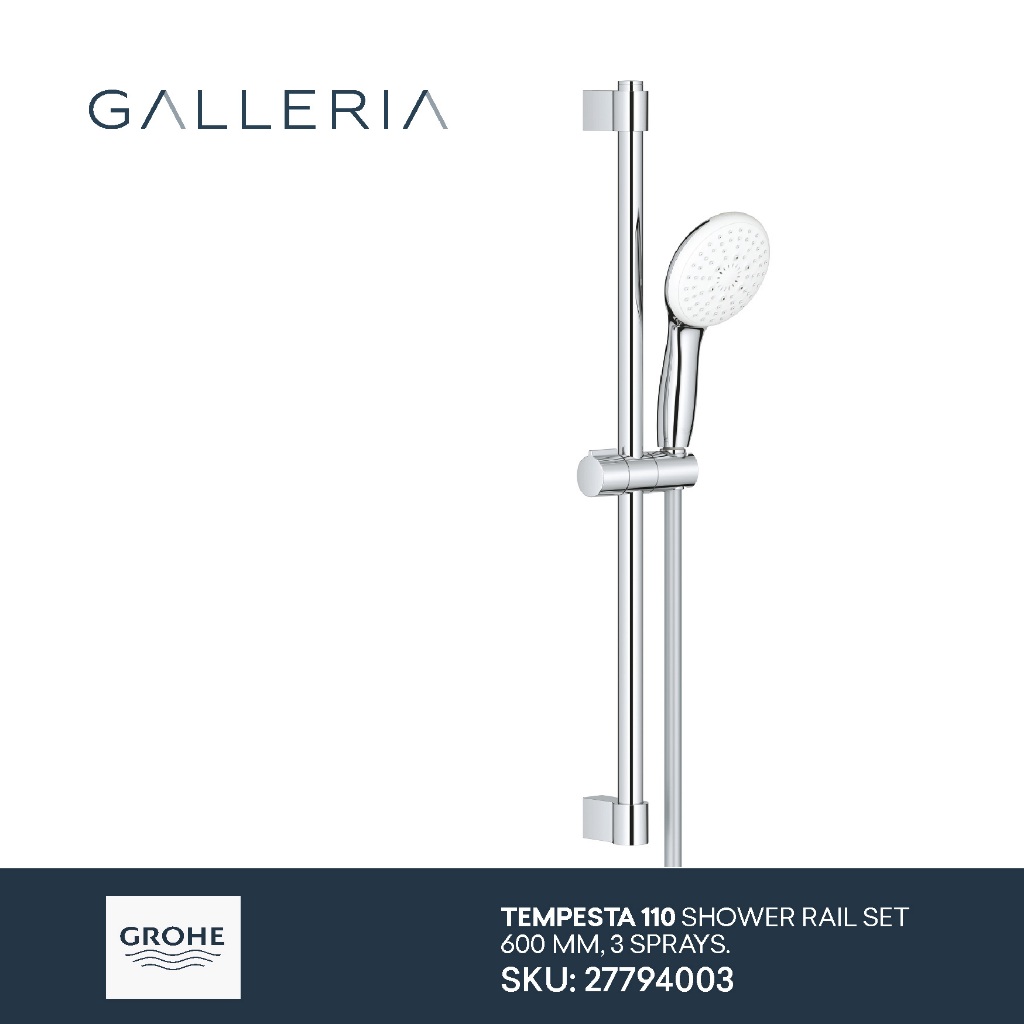 Grohe Tempesta 110 Shower Rail Set 3 Sprays 27794003 / Grohe Shower
