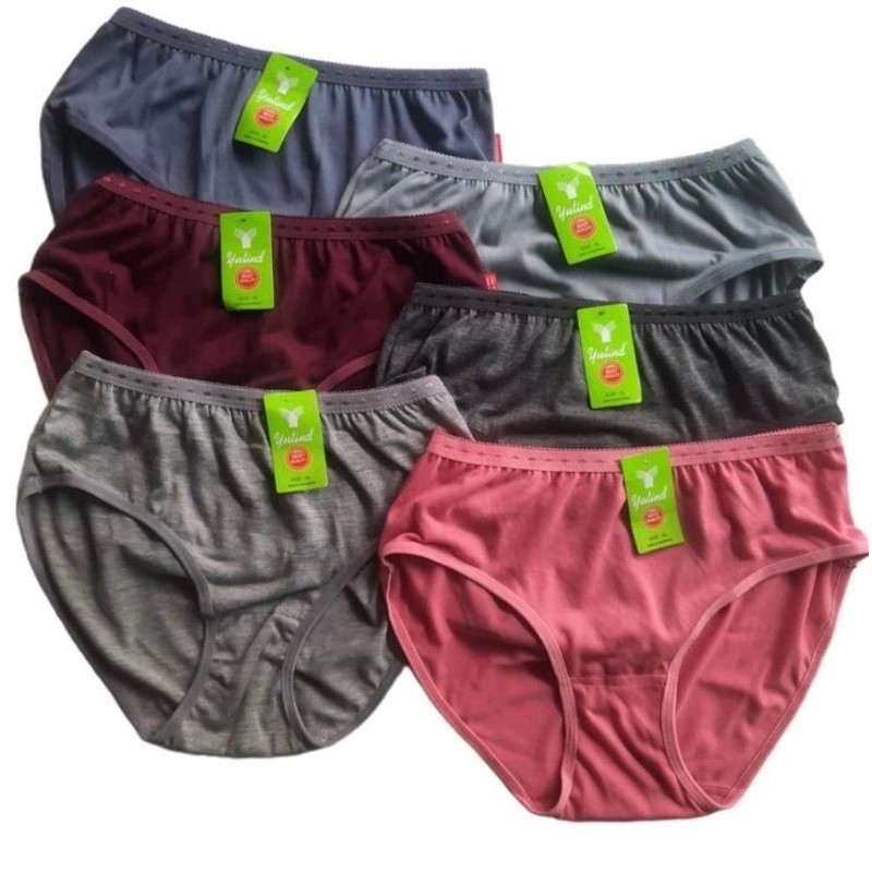 6 PCS CELANA DALAM WANITA YUTIND SA566 / CELANA DALAM WANITA MURAH  / CELANA DALAM PEREMPUAN JUMBO