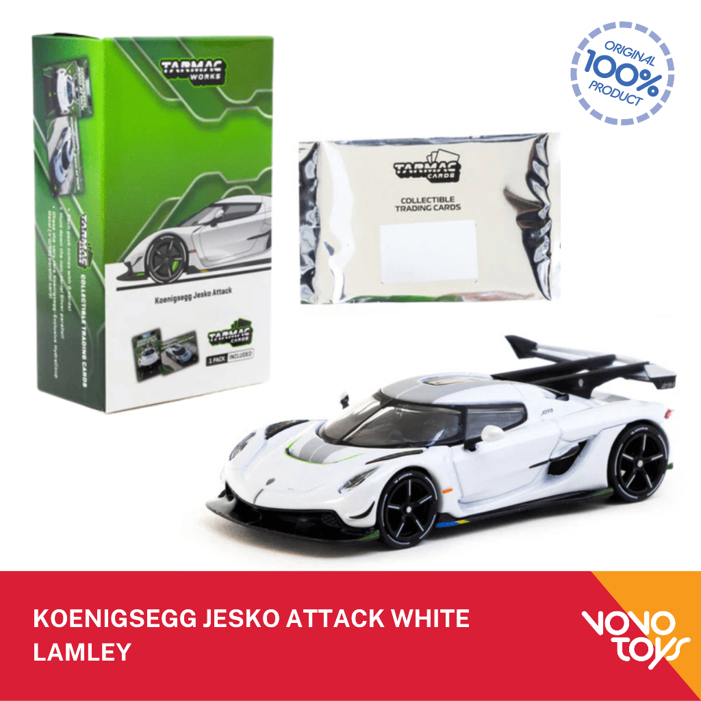 Tarmac Koenigsegg Jesko Attack White Lamley