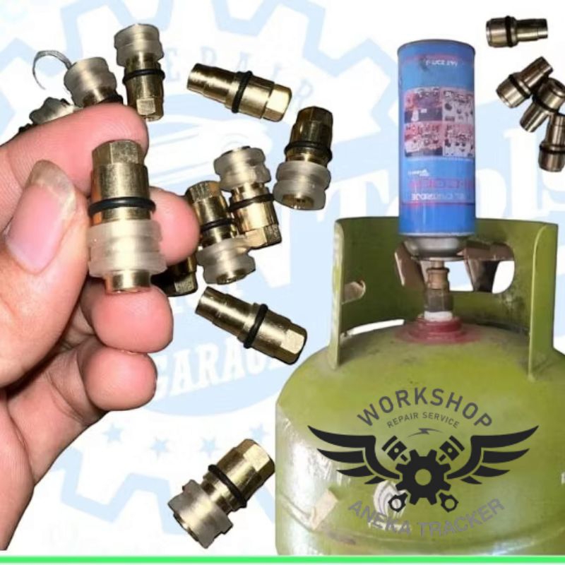 Refil gas alat isi ulang gas kaleng portable alat isi ulang gas simpel