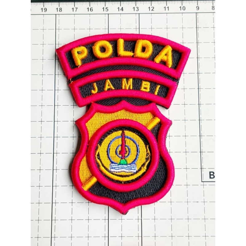 bordir timbul polda lampung / bengkulu / jambi