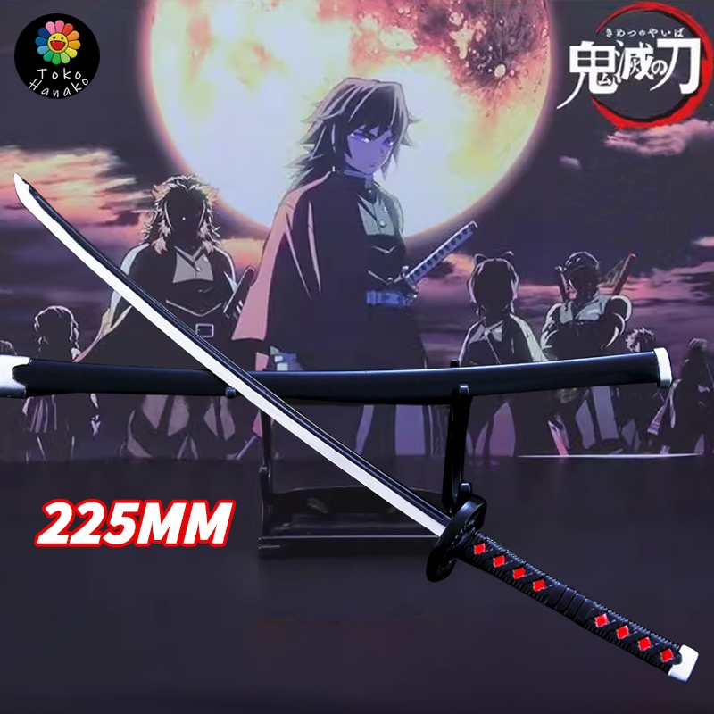 26cm Katana Cosplay Demon Slayer Nichirin Tanjiro Kimetsu No Yaiba Cosplay Pedang Pedangan Demon Sla