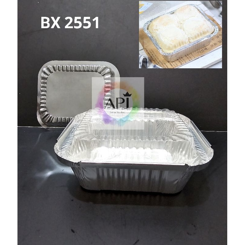 Alumumium Tray BX 2551/ BX 2551  / Tray Makaroni Schotel / Tray Milk Bun / Cup Makaroni / Tray Makar