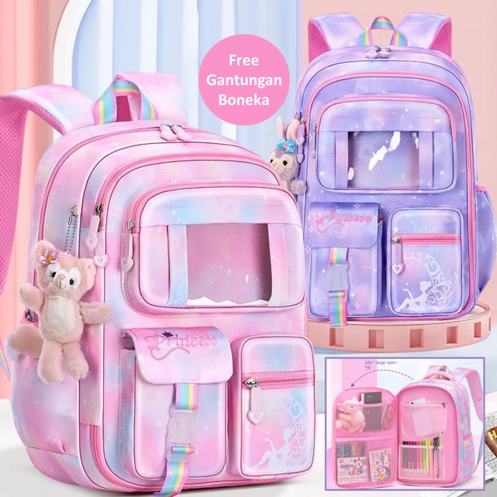 TAS RANSEL SEKOLAH ANAK PEREMPUAN  SD SMP SMA MODEL KULKAS / TAS RANSEL ANAK  PEREMPUAN / TAS SEKOLA