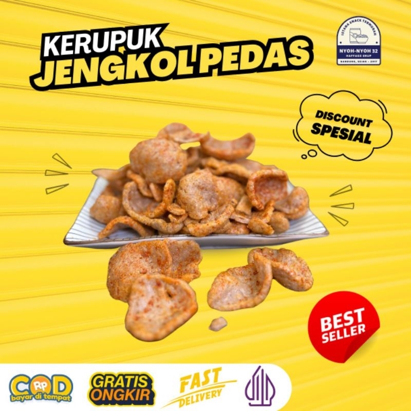 

Seblak Kerupuk Jengkol Pedas/Kerupuk Jengkol Renyah Pedas 250gr