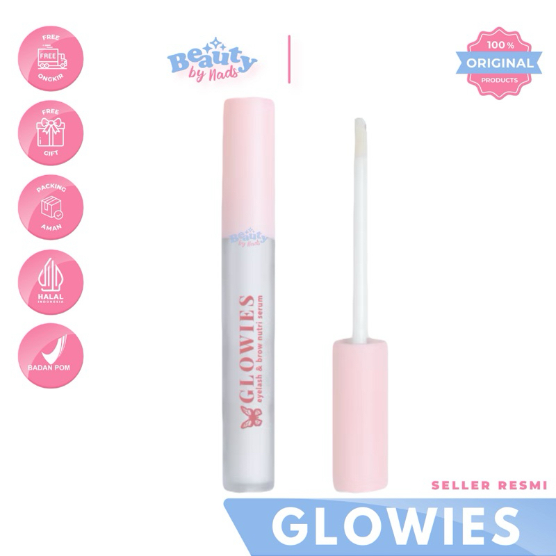 BEAUTYBY.NADS | GLOWIES EYELASH AND BROW NUTRI SERUM BULU MATA LASH AND BROW SERUM BY GLOWIES BEAUTY