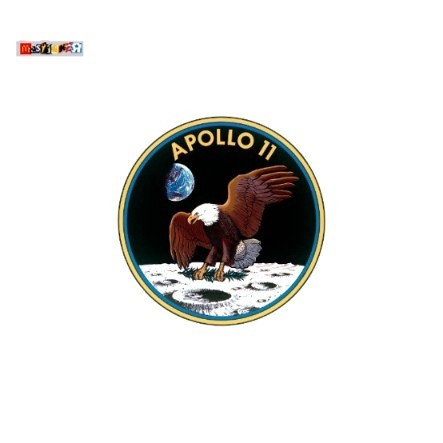 

sticker NASA Apollo 11 Mission badge stiker National Aeronautics and Space Adminitration USA