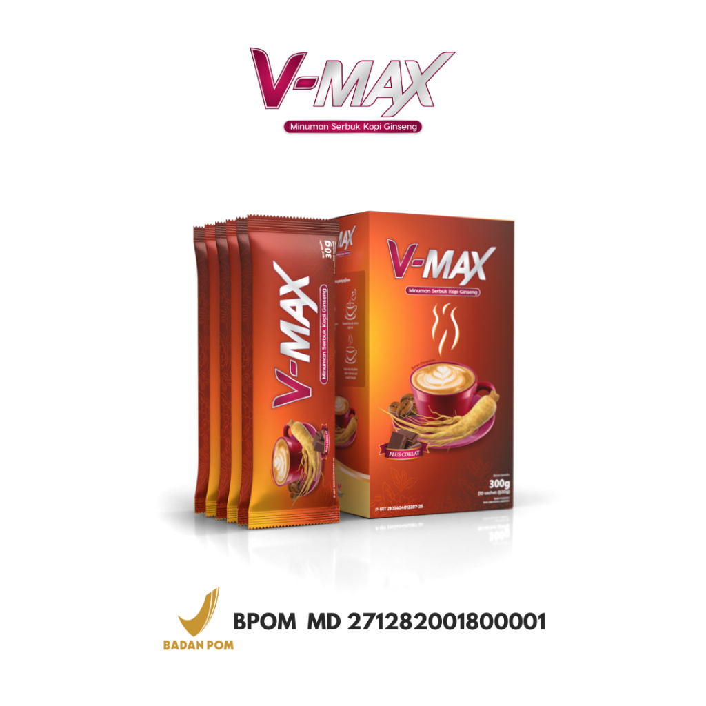 

V-MAX Minuman Kopi Ginseng Penambah Stamina Dan Gairah Wanita Dengan Ekstra Coklat