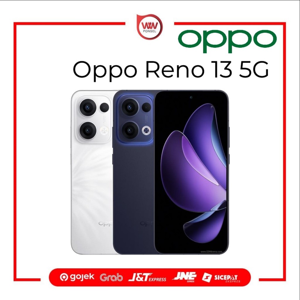 Hp Oppo Reno 13 5G Ram 12GB Internal 256GB Garansi Resmi