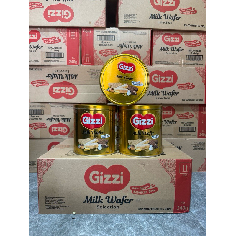 

Milk Wafer Gizzi Kaleng 240gr x 1 kaleng