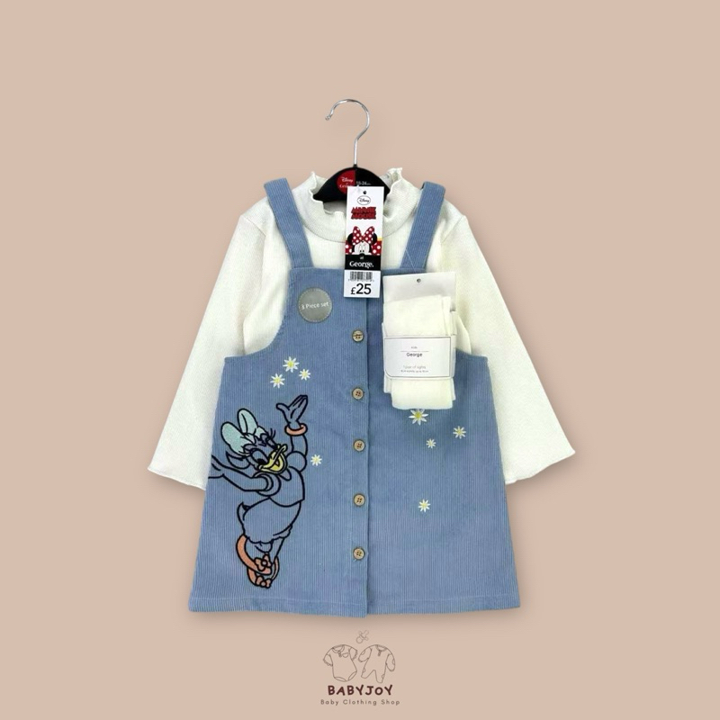 overall dress anak george donald duck