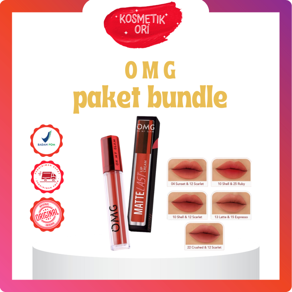OMG Paket Ombre Lip Cream -Ombre Coffee Edition
