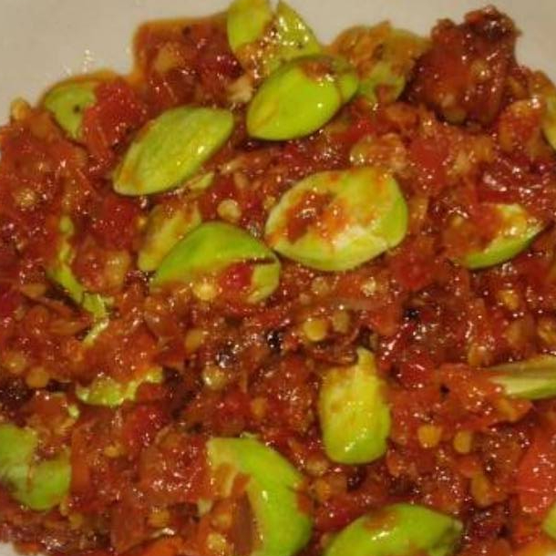 

PROMO 2 BUNGKUS SAMBEL PETE PEDAS NAMPOL serba 25 gr TANPA PENGAWET /kemasan sachet