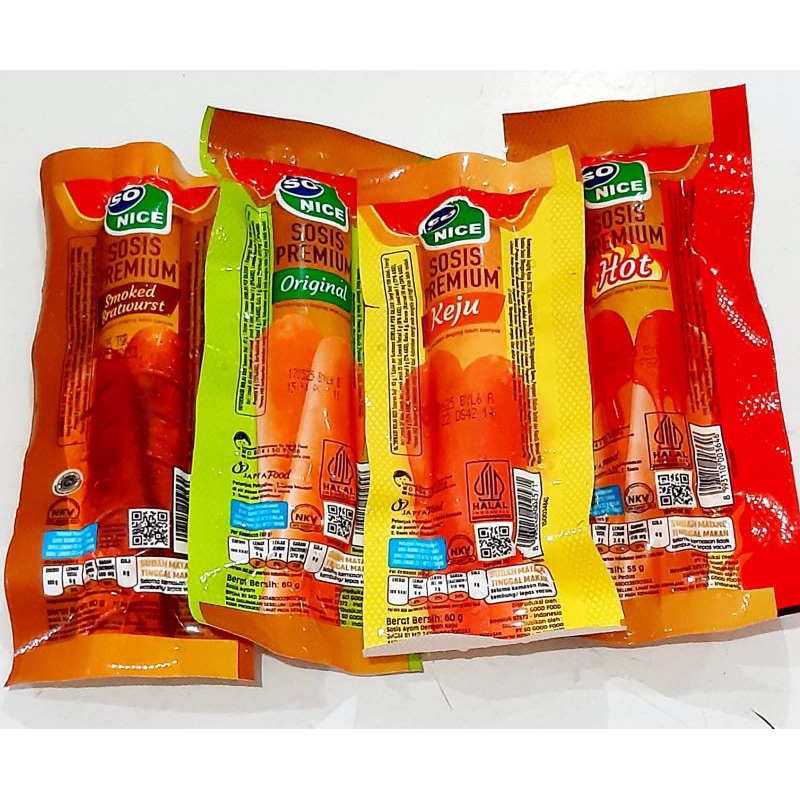 

SOSIS SO NICE SIAP MAKAN 55gr 1bx isi 10pcs