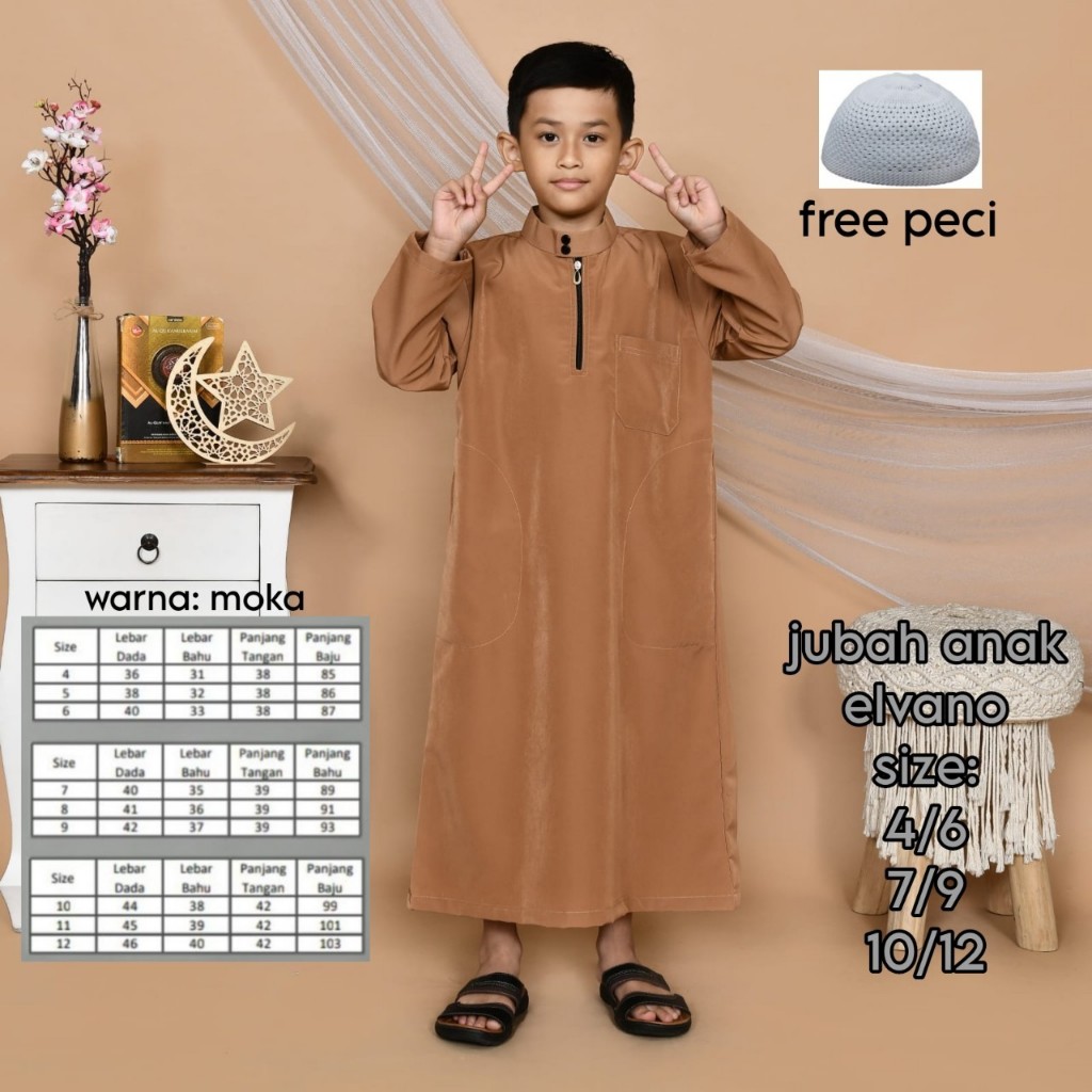 Jubah Putih / Gamis Putih Anak Laki Laki. Putih Polos Kerah Tegak Thobe