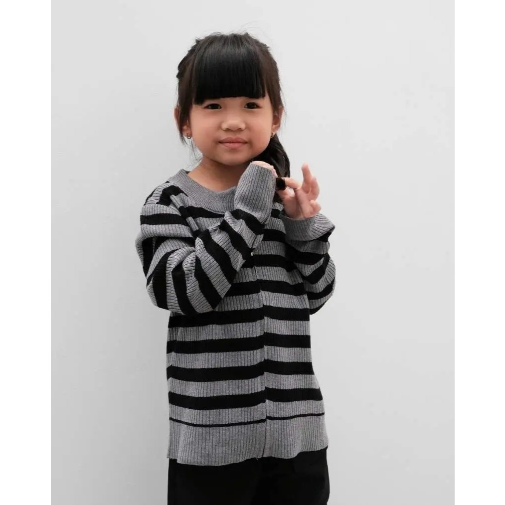 Ella Long Sleeve Stripe Jacket Kids