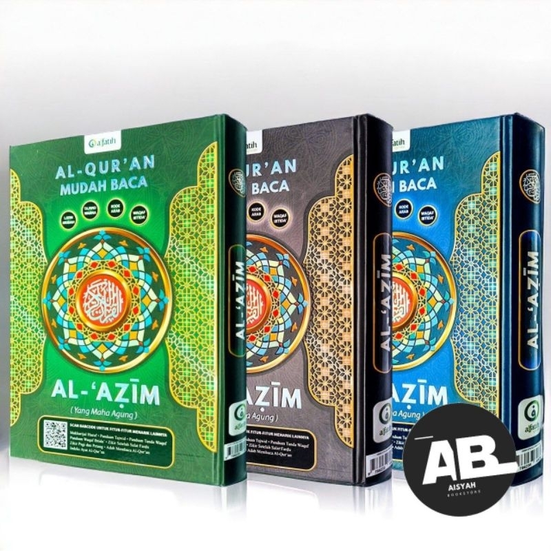 Al Quran Mudah Baca AL AZIM Tajwid Warna Latin Mudah Kode Arab dan Waqaf Ibtida Penerbit : Al Fatih 