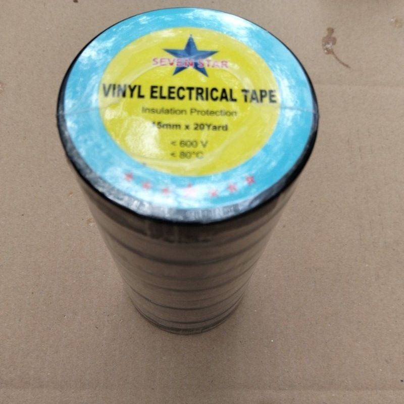 ISOLASI HITAM  LAKBAN HITAM-ISOLASI MOTOR-ISOLASI KABEL MOTOR SERBAGUNA (SEVENTEEN STAR)