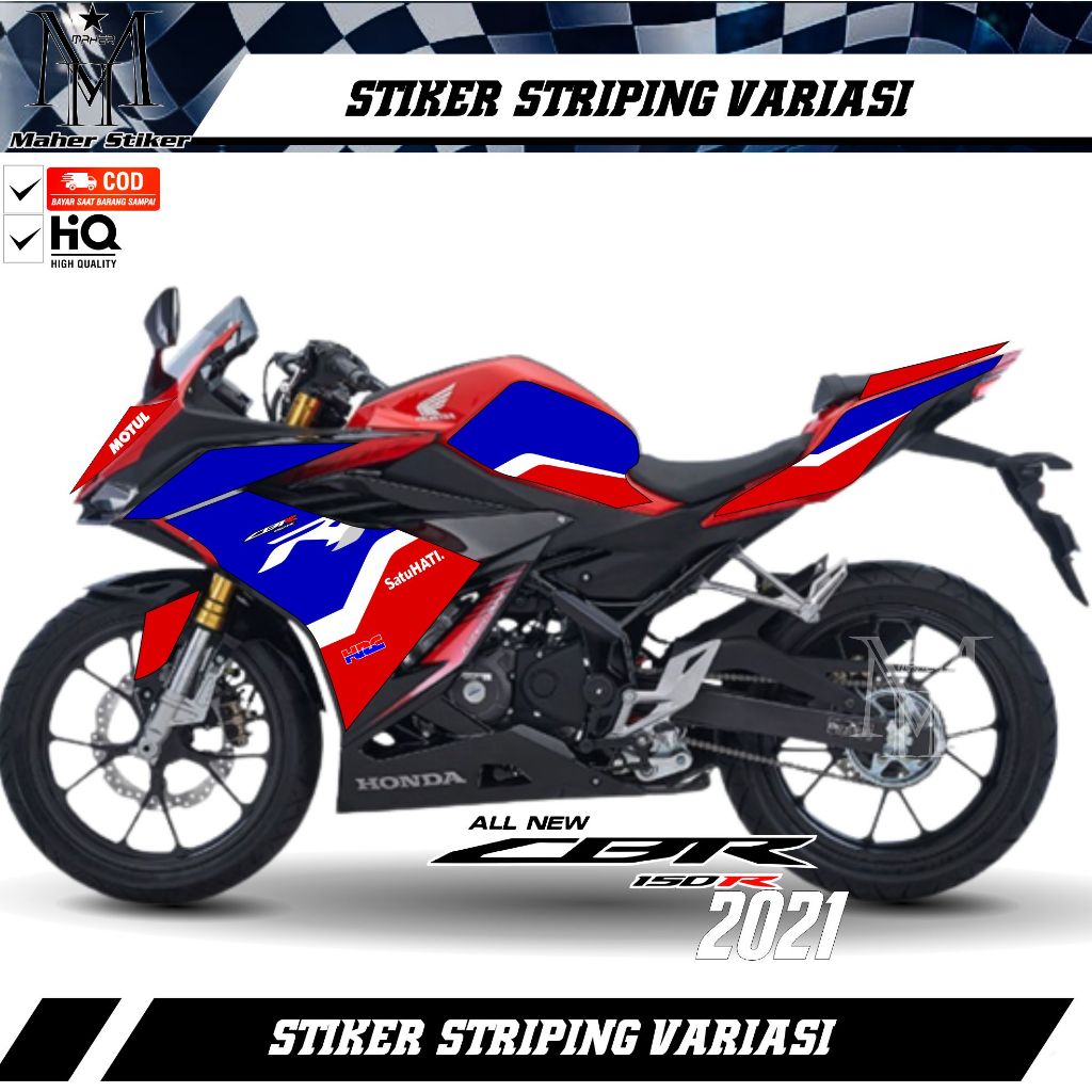 Stiker Striping Cbr 150R 2021 Variasi HRC