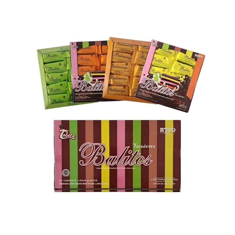 

Cokelat Balitos Various Box isi 4 Pak