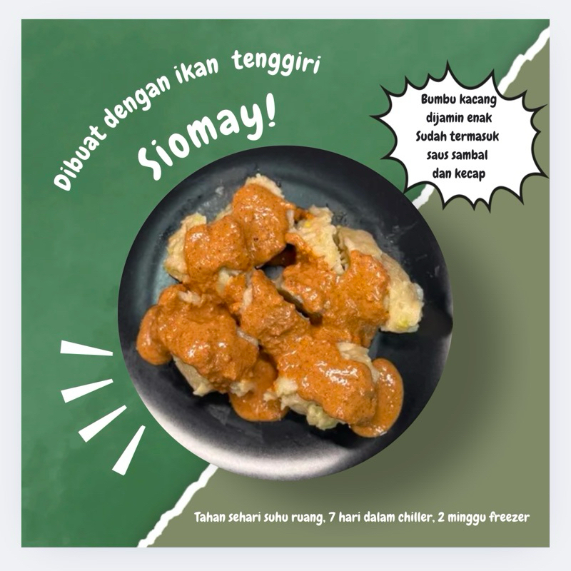 

Siomay FROZEN Asli Tenggiri isi 10 - Dengan Bumbu Kacang Spesial Siomay