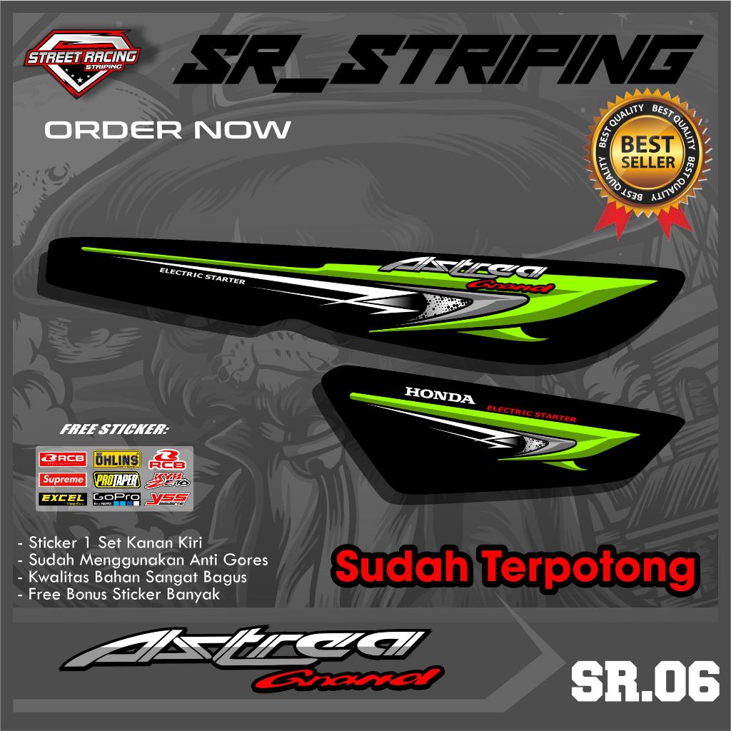 STRIPING ASTREA GRAND / STRIPING LEGENDA / STRIPING IMPRESSA / STIKER GRAND BULUS / CALSSIC SR.06