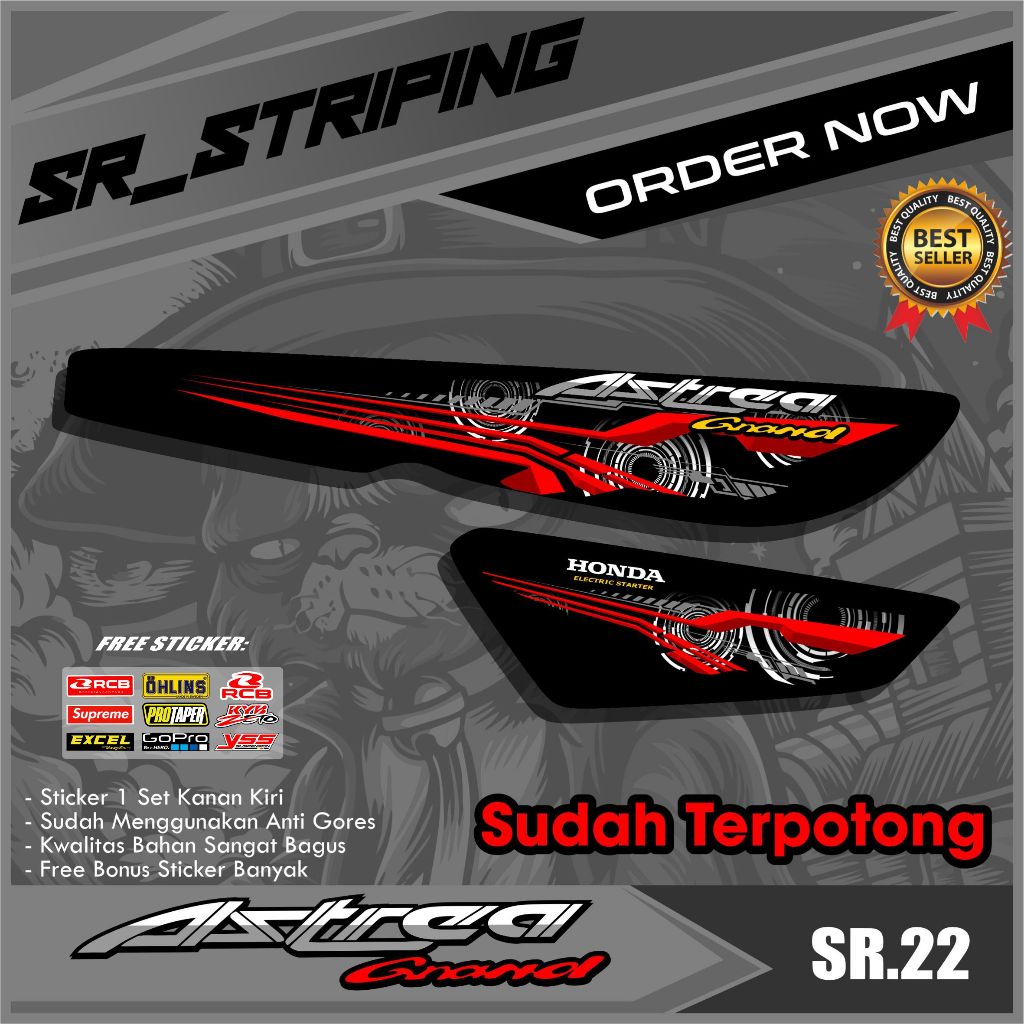 STRIPING GRAND / STRIPING ASTREA GRAND / STIKER GRAND BULUS / CLASSIC KEREN SR.22