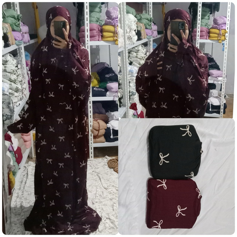 mukena tarim motif pita